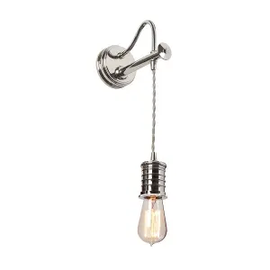 Elstead Douille 1 Light Indoor Wall Light Polished Nickel, E27