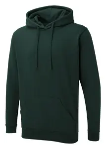 Uneek - Unisex The UX Hoodie - Reactive Dyed - Bottle Green - Size 5XL