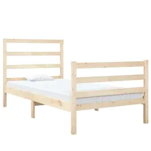 Berkfield Bed Frame Solid Wood Pine 90x190 cm 3FT Single