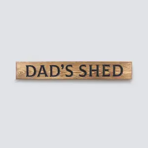 Peak Heritage Engraved Wooden Sign 60cm - Dad's Shed