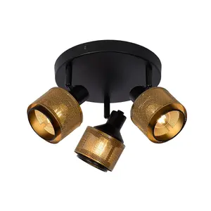 Lucide Rafa Classic Ceiling Spotlight 35cm - 3xE14 - Black