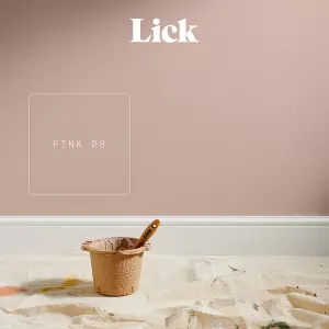 Lick Pink 08 Matt Emulsion paint, 2.5L