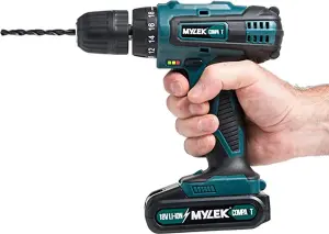 MYLEK 18V Cordless Drill Li-ion Electric Driver Set Also With 131 DIY Accessory Set