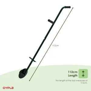 Oypla Rolling Garden Lawn Border Edger Grass Cutter Trimmer