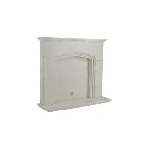 Focal Point Innsworth Ivory effect Medium-density fibreboard (MDF) Fireplace surround set