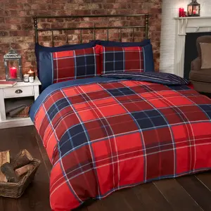 Goodrich Polyester/Cotton Duvet Cover with Pillowcases Red / Single Duvet Cover + 1 Standard Pillowcase