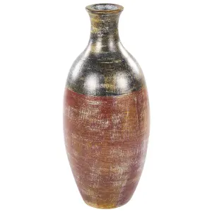 Decorative Vase MANDINIA Ceramic Brown