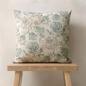 Home Accessories Vintage Floral Print Cushion - Multi 43x43cm