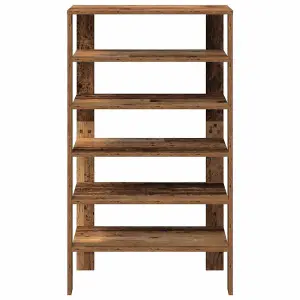 Berkfield Shoe Rack Old Wood 61x32x105 cm Engineered Wood