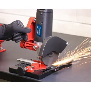 Sealey Angle Grinder Stand Cutting Holder Bench Table Stand Work Bench SMS02