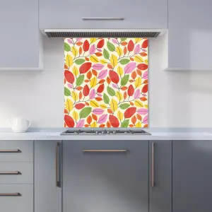 Autumn Leaves Premium Glass Kitchen Splashback W600mm x H600mm