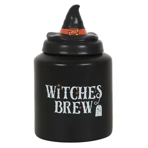 Something Different Witches Brew Ceramic Tea Caddy Black (One Size)