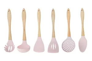 Maison by Premier Zing 7Pc Pastel Pink Utensil Set