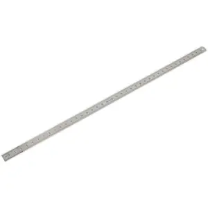 1000mm Steel Ruler - Metric & Imperial Markings - Hanging Hole - 40 Inch Rule