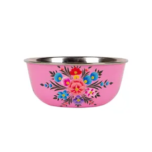 BillyCan - Picnic Bowl - 16.5cm  - Raspberry Pansy