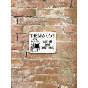 Wong Man Cave Manly Men Doing Manly Things Signs and Plaques