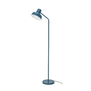 GoodHome Orous Industrial Matt Blue LED Floor lamp