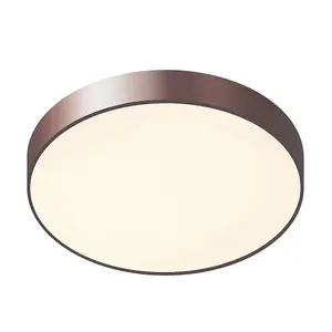 Luminosa Modern LED Flush Ceiling Light Coffee, Warm White 3000K 1800lm