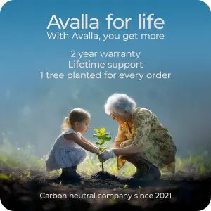 Avalla R-190 Air Purifier: HEPA Carbon Filter, Sleep Mode, 99.97% Removal of Allergens, Pet, Dust, Pollen, Smoke, 104m² Coverage