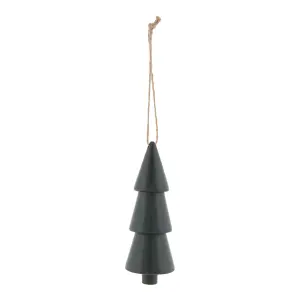 Dark Green Christmas tree Wood Tree Hanging decoration