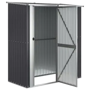 180.5 cm x 97 cm Amarius plastic tool shed Anthracite