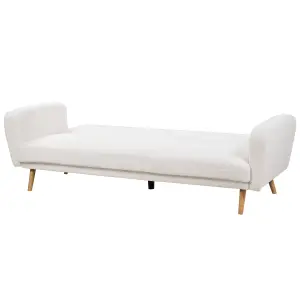 3 Seater Sofa FLORLI Off-White Boucle