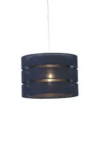 Trio Midnight blue Pendant Light shade (D)28cm