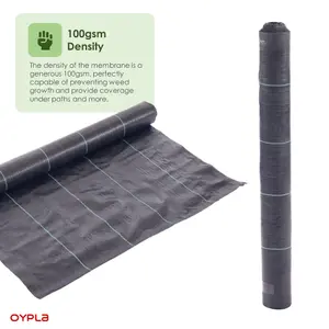 Oypla 1m x 50m Heavy Duty Weed Control Ground Cover Membrane Sheet