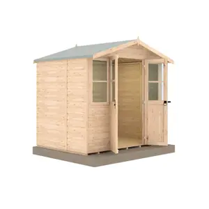 Shire Haddon 7x5ft Summerhouse with 12mm T&G Cladding and double doors