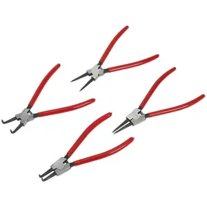 Premium 4 Piece 230mm Circlip Pliers Set for Internal and External Use