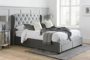 Birlea Hope King Bed Frame In Grey