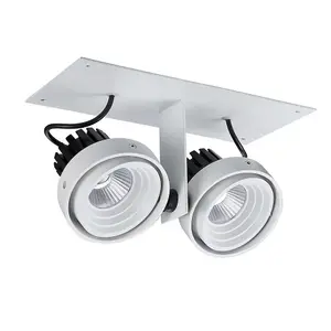 Luminosa Modern Technical LED Recessed Ceiling White, Black, Warm White 3000K 1770lm