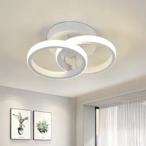 Acrylic LED Semi Flush Mount Ceiling Light