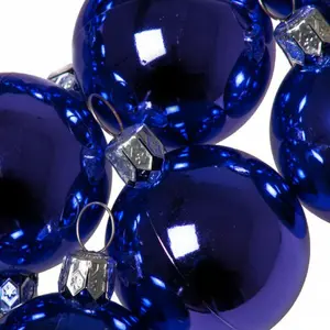 Luxury Shatterproof Ball Ornament (Set of 18) Purple Shiny / 6cm H x 6cm W x 6cm D