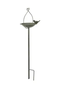 Peckish Secret Garden Free Standing Metal Seed Wild Bird Feeder Dish Table