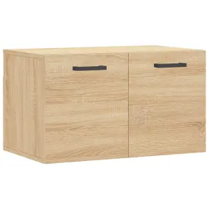 Berkfield Wall Cabinet Sonoma Oak 60x36.5x35 cm Engineered Wood