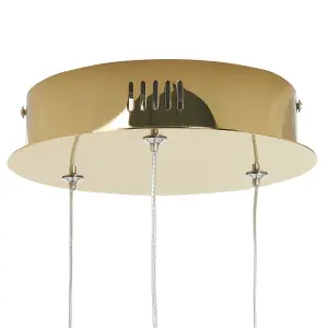 Metal LED Pendant Lamp Gold TANO