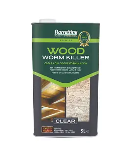 Barrettine Solvent Woodworm Treatment - 5L