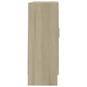 Berkfield Book Cabinet Sonoma Oak 82.5x30.5x80 cm Engineered Wood