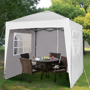 MCC Direct 2X2 Pop up White Gazebo with Sides