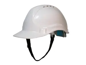 Scan YS-4B Deluxe Safety Helmet - White SCAPPESHDELW