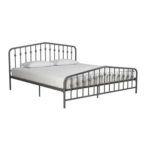 Holland Bed Frame Grey / Kingsize (5')