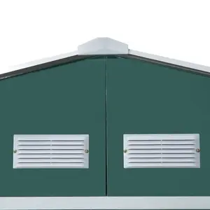 11 ft. W x 13 ft. D Metal Garden Shed Green