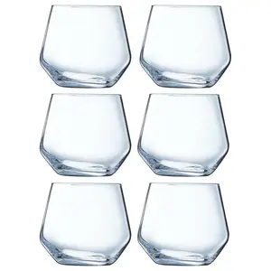 URBNLIVING 10cm Diameter Set of 6 Tumbler Drinking Glassware 350ml