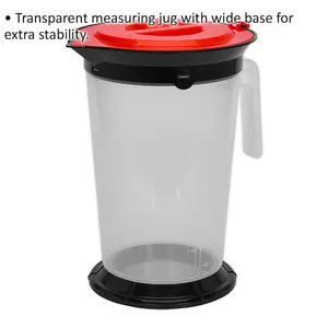 5 Litre Clear Measuring Jug with Wide Base for Accurate Measurements