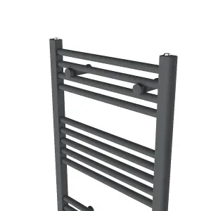 Right Radiators 800x500 mm Vertical Straight Heated Towel Rail Radiator Ladder Warmer Anthracite