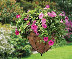 Hanging Basket Cone 14" - Leaf Design