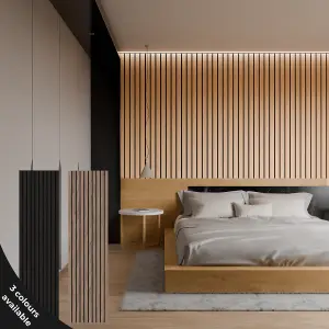 Luxe Grand Acoustic wood slat wall panel in Classic Oak