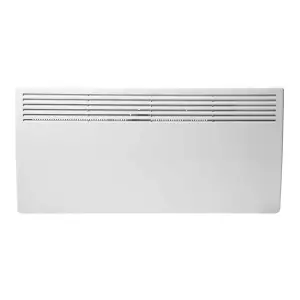 Eco Electric Panel Heater Thermostat 2000W Wall Mounted or Free Standing White