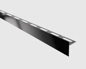 ILCOM SLOPED FLOOR SHOWER PROFILE LKP 11mm x 1800mm x 0.6mm Black Polished Stainless Steel